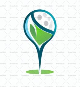 Golftee und Ball